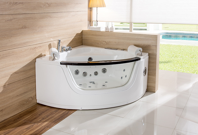 A057B Bồn tắm sục góc Jacuzzi nhỏ 120 cm